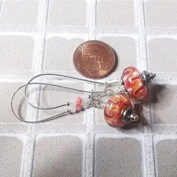 1X Sexy Lace Boudoir Bra & Matched Earrings! Mango Criss-Cross Spaghetti Straps - Picture 13 of 14